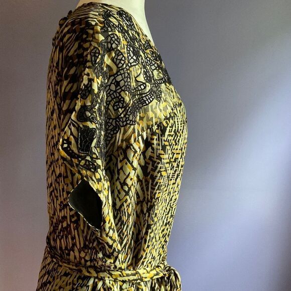 Green, Black and Tan Tunic size PXL 16 Coldwater Creek - Picture 2 of 6